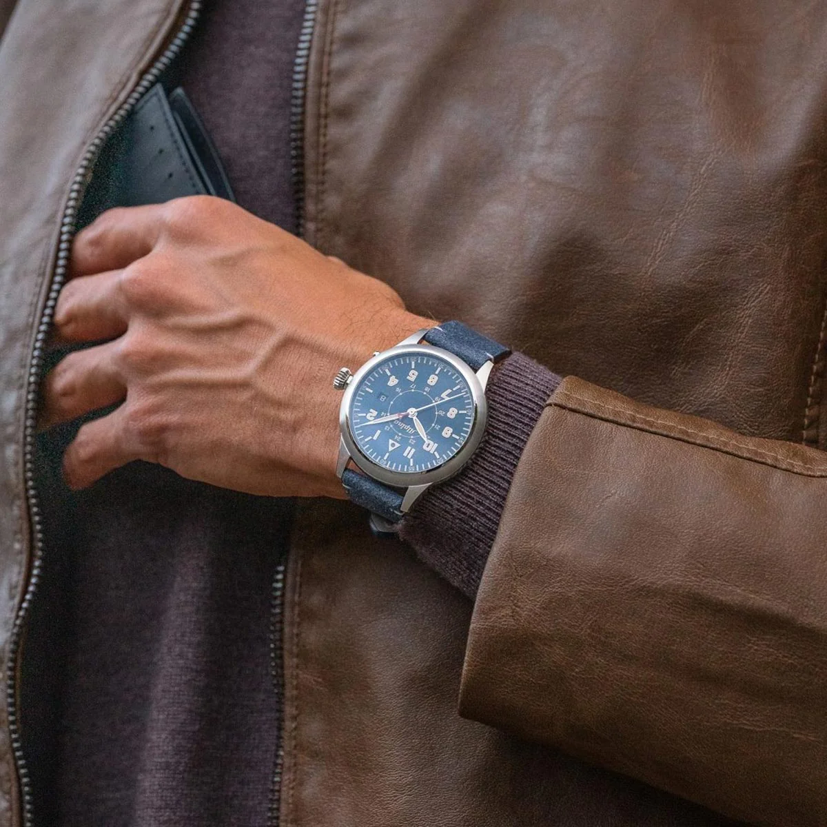 Alpina Startimer Pilot Heritage AL-525NBG4SH6 - Image 5