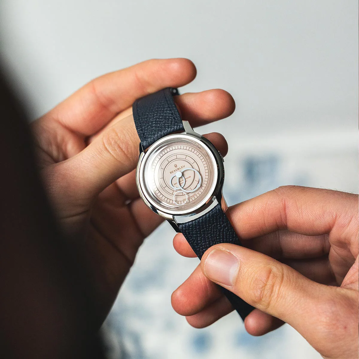 Beaubleu Seconde Francaise 20.24 Salmon Watch - Image 4