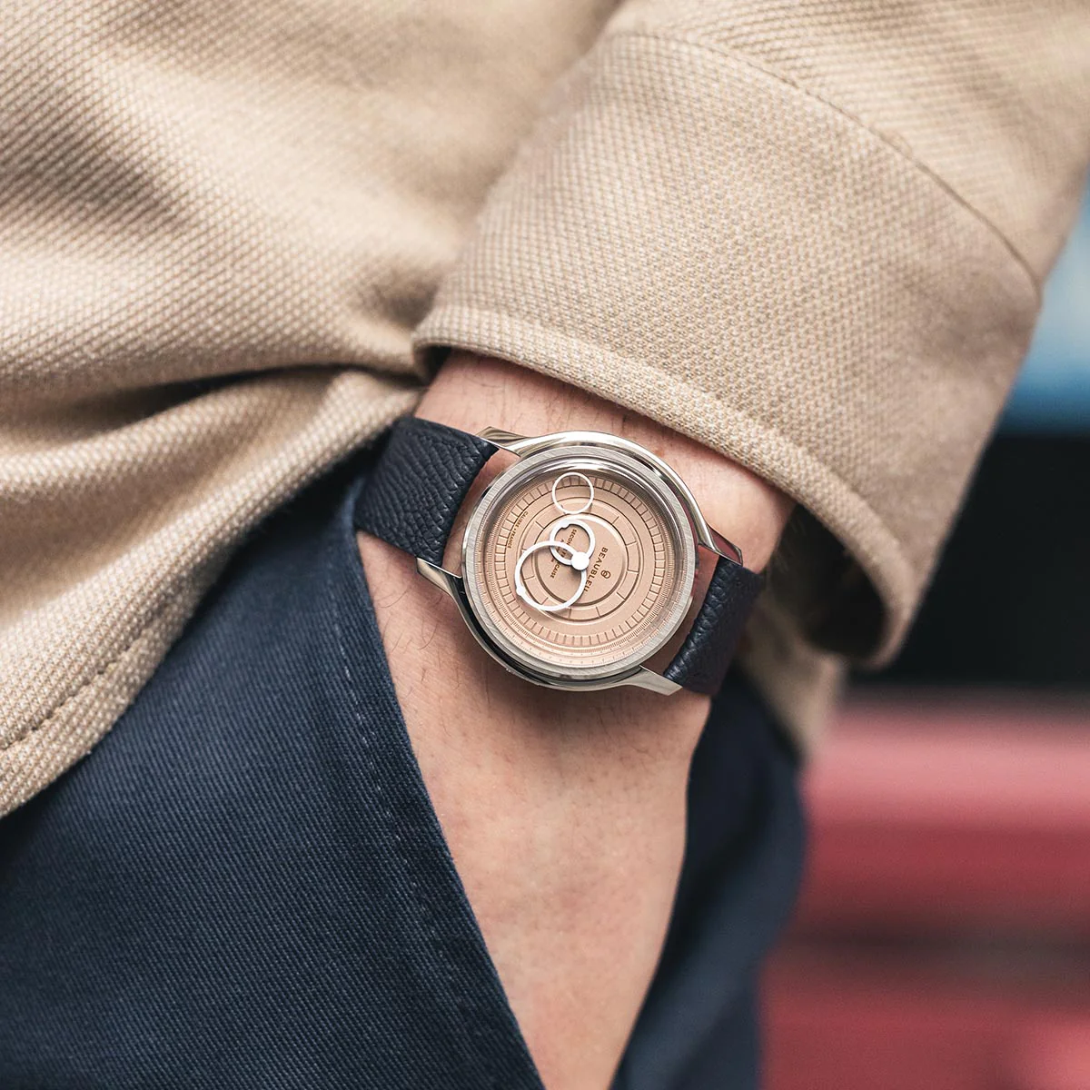 Beaubleu Seconde Francaise 20.24 Salmon Watch - Image 5