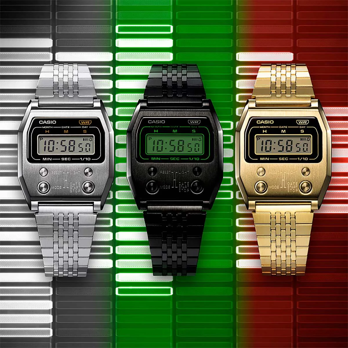 Casio Vintage Full Metal Watch A1100D-1 - Image 5