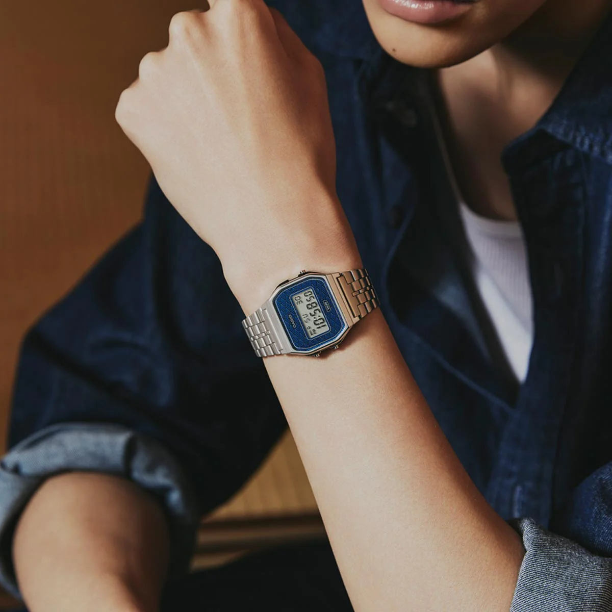Casio Vintage Japan Seigaiha Pattern A159WEVJ-2 - Image 5