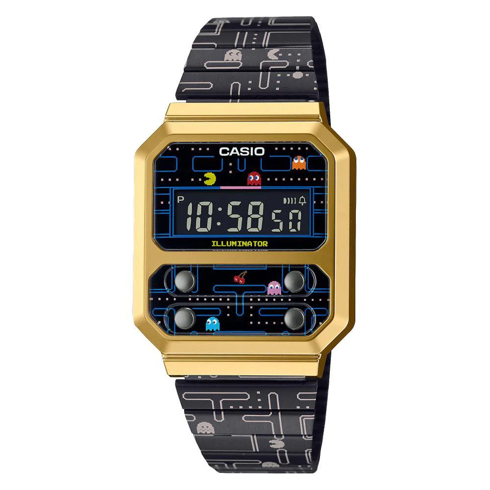 Casio Vintage x Pac-Man Watch A100WEPC-1B