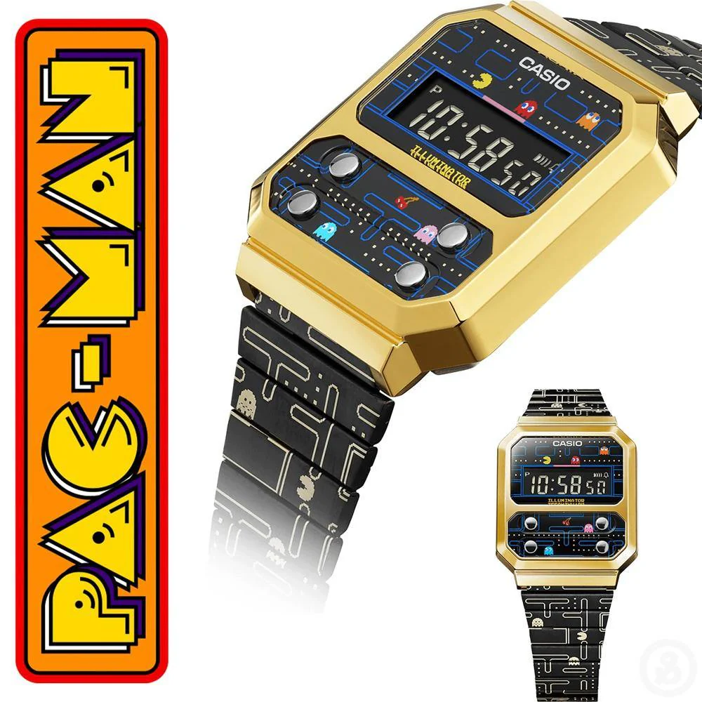 Casio Vintage x Pac-Man Watch A100WEPC-1B - Image 6