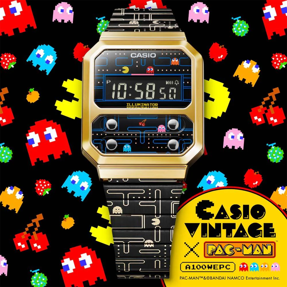 Casio Vintage x Pac-Man Watch A100WEPC-1B - Image 7