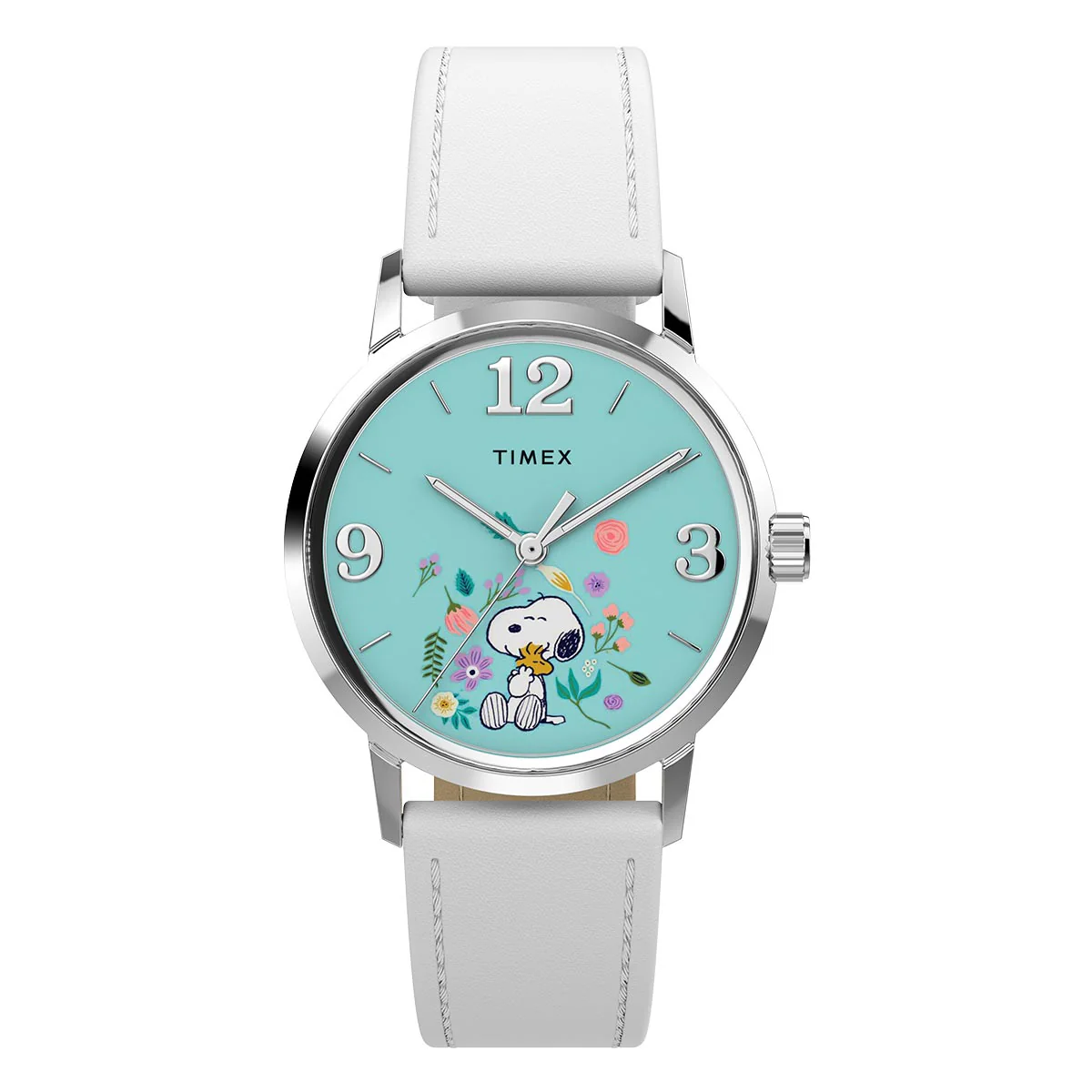 Q Timex x Peanuts Snoopy Flowers TW2Y68800