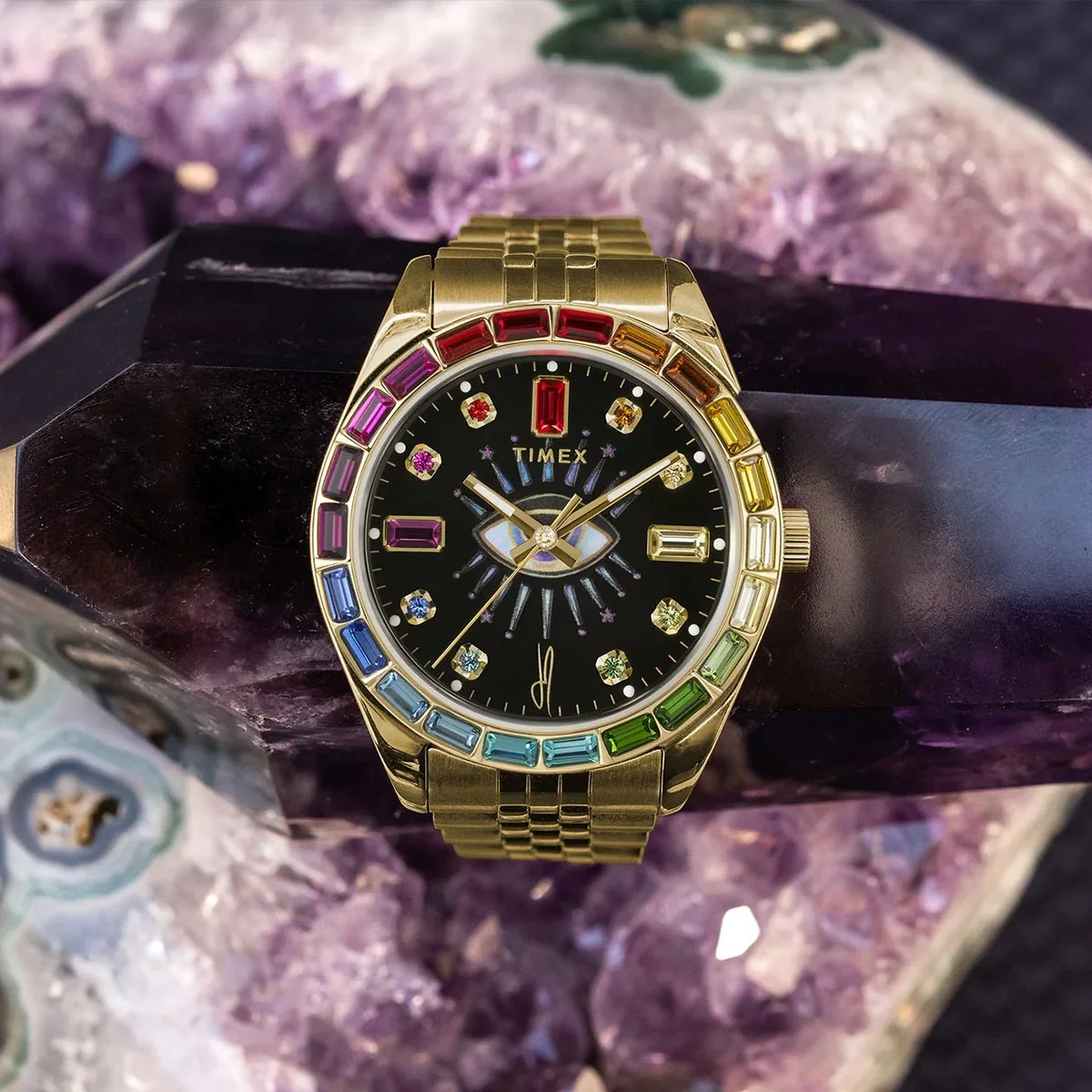 Timex x Jacquie Aiche Rainbow Crystals TW2Y19700 - Image 2