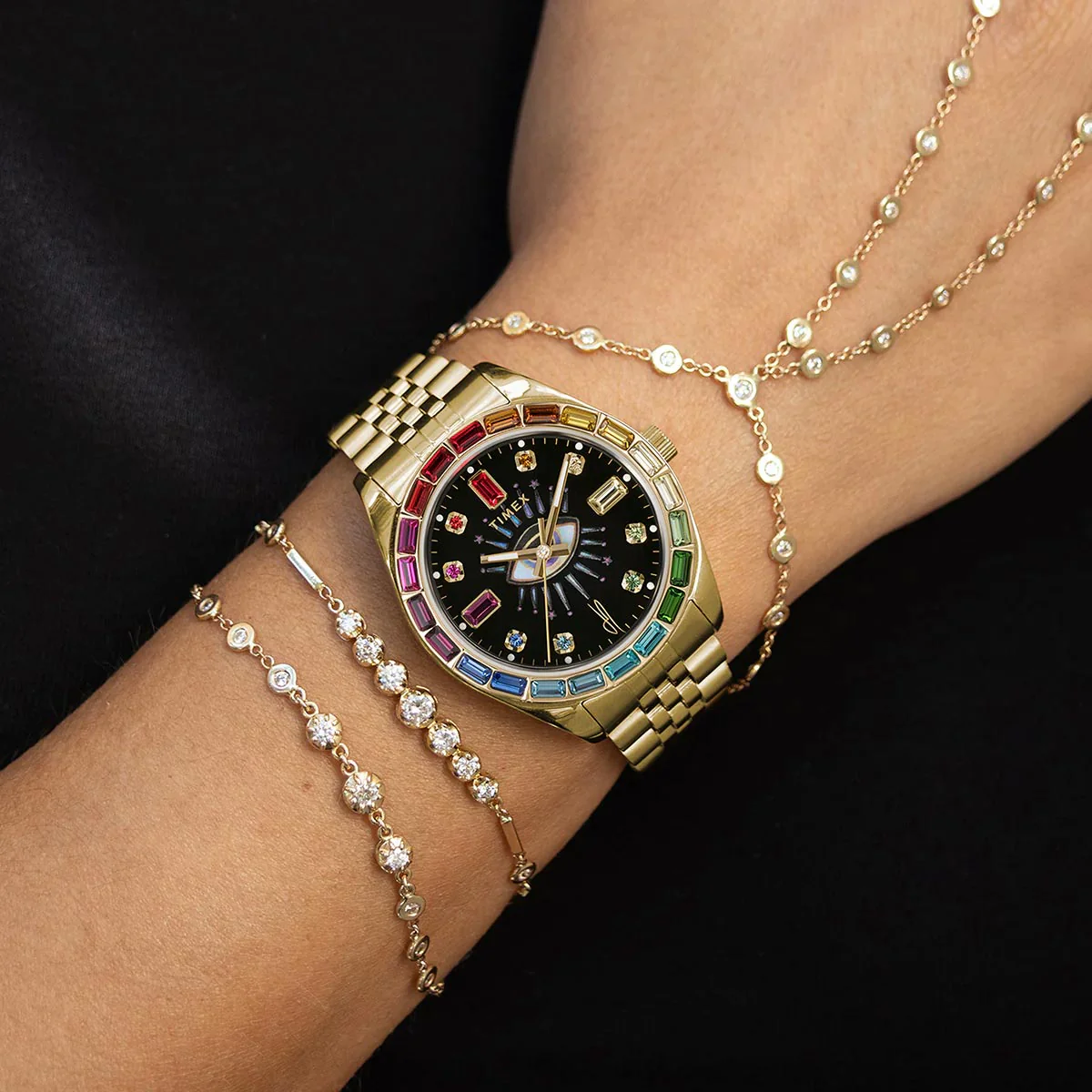 Timex x Jacquie Aiche Rainbow Crystals TW2Y19700 - Image 3