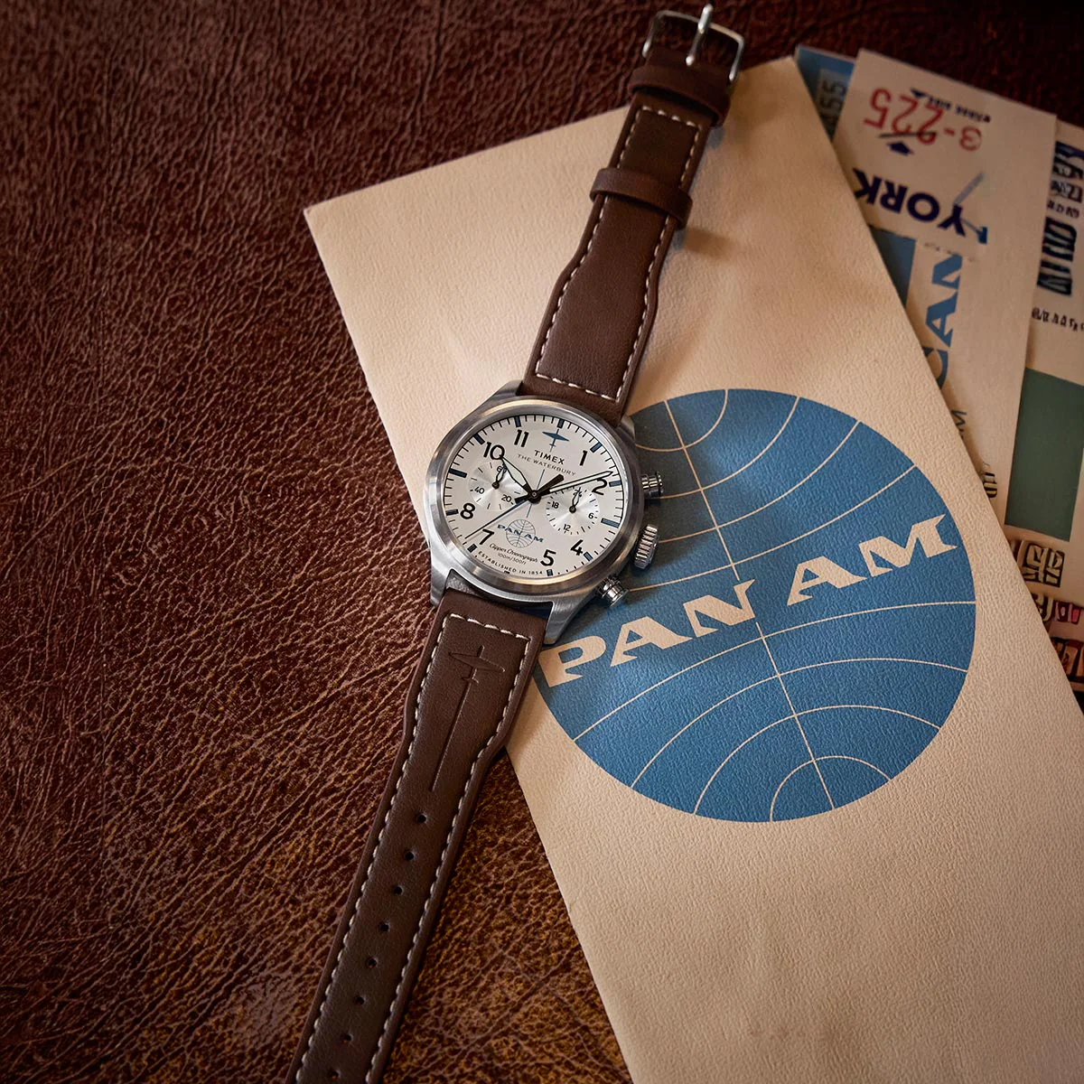Timex x Pan Am Waterbury Chronograph TW2Y38700 - Image 2